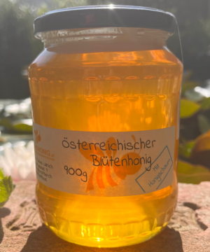 Österreichischer Imkerhonig 900g – mit Honigschaum